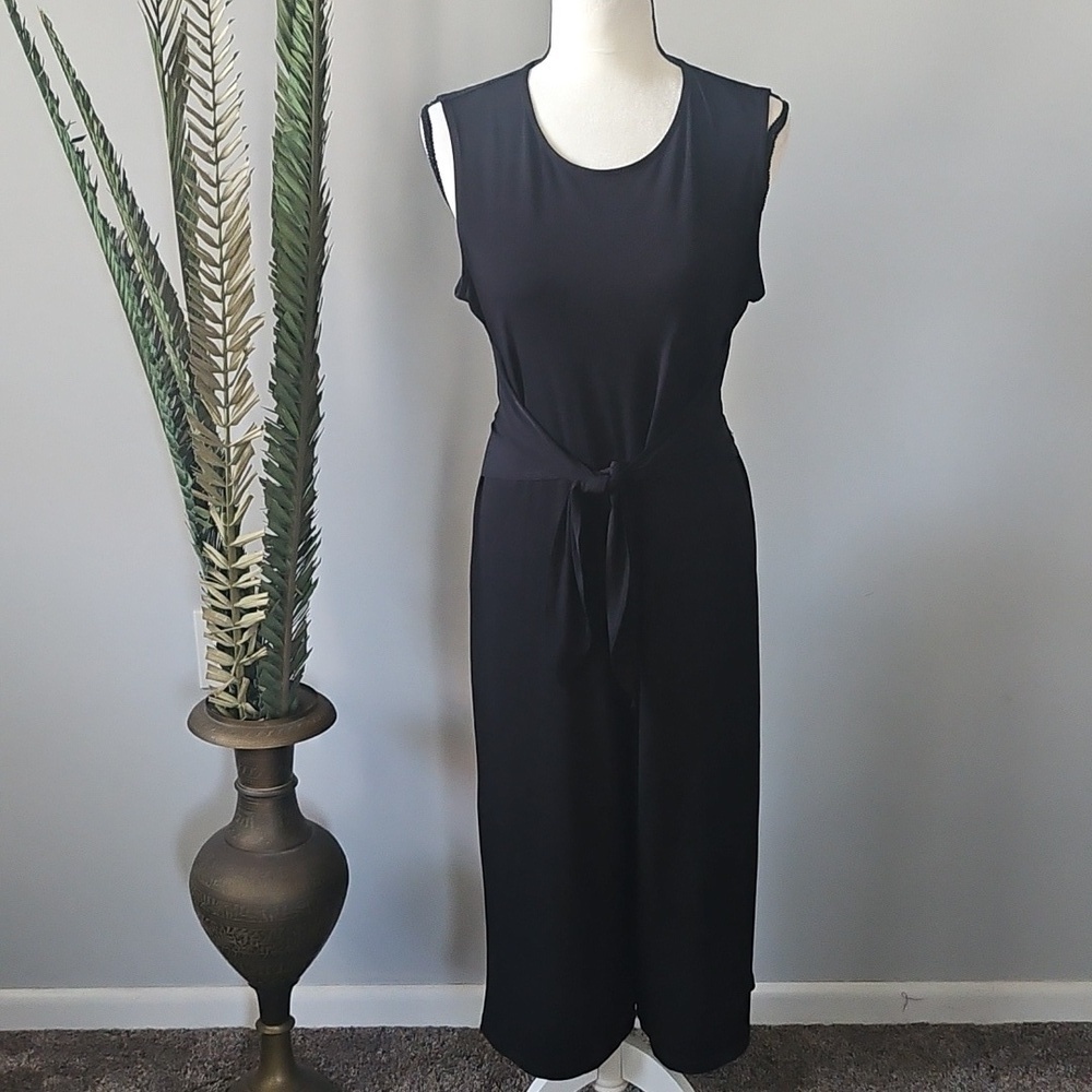 Annalee + Hope Versatile Sleeveless Black Wide Leg Jumpsuit